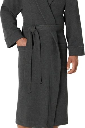 Men's Lightweight Waffle Bathrobe (Available in Big & Tall)